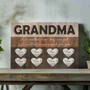 Customizable Canvas for Grandma – A Timeless Expression of Love and Care