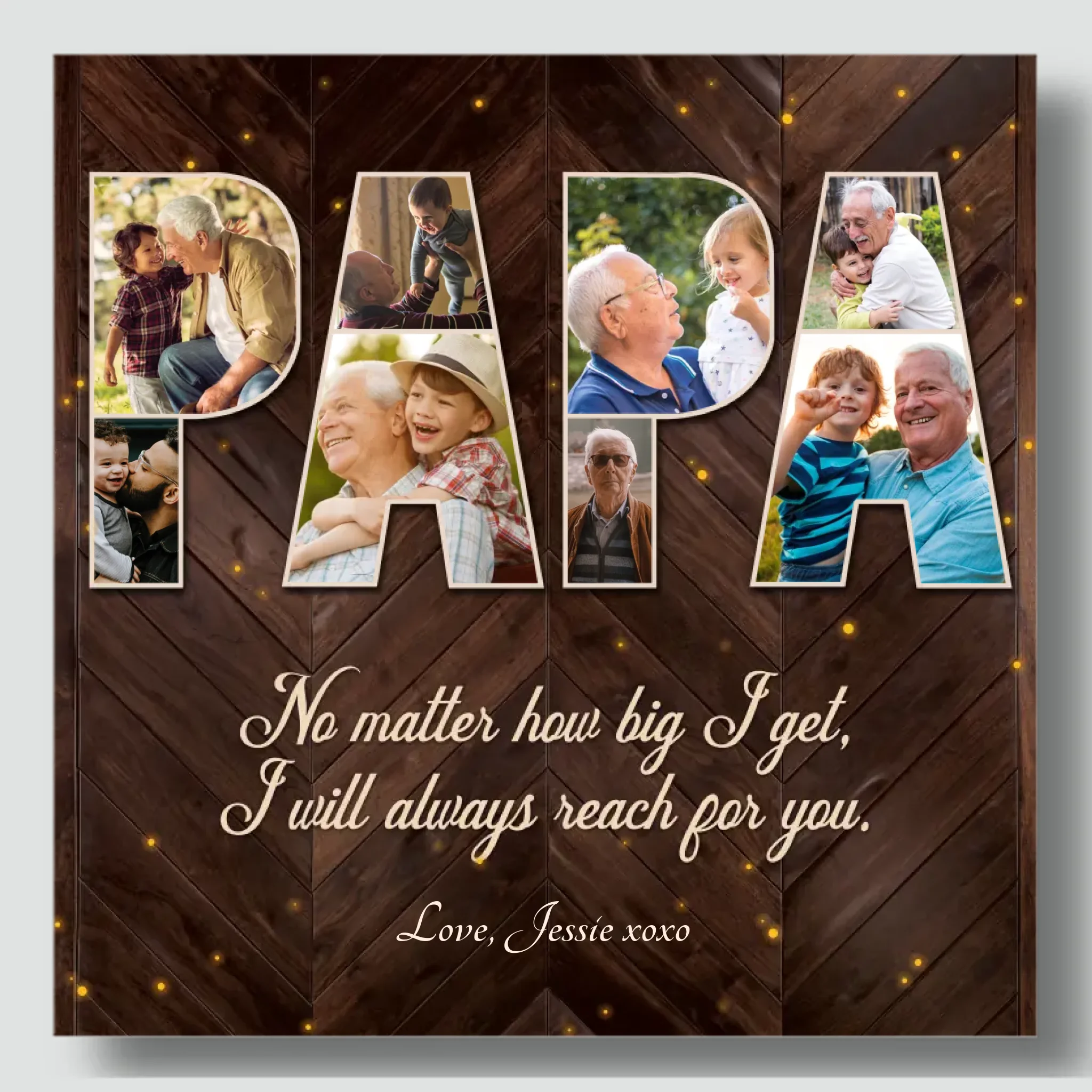 Customizable Canvas for Papa – A Loving Reminder of Unbreakable Bonds | 89Prints