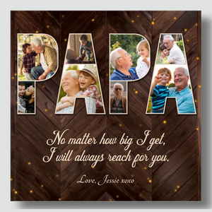 Customizable Canvas for Papa – A Loving Reminder of Unbreakable Bonds | 89Prints