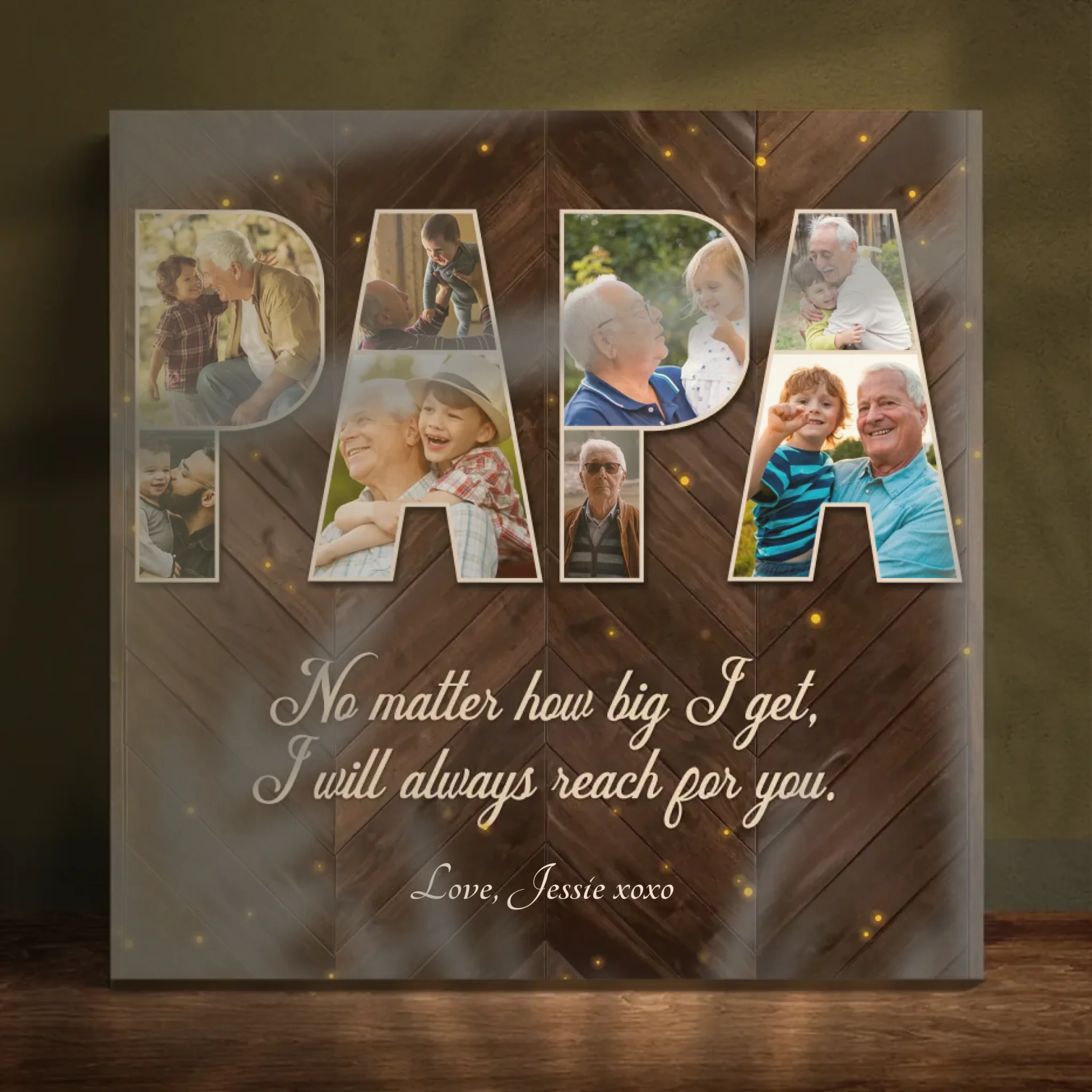 Customizable Canvas for Papa – A Loving Reminder of Unbreakable Bonds | 89Prints