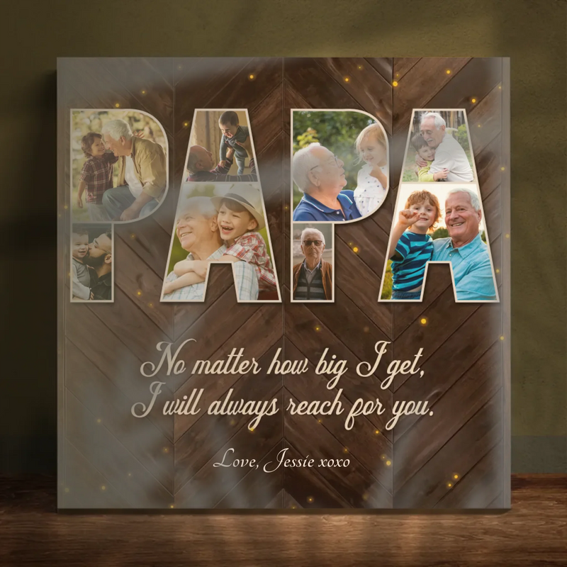 Customizable Canvas for Papa – A Loving Reminder of Unbreakable Bonds | 89Prints