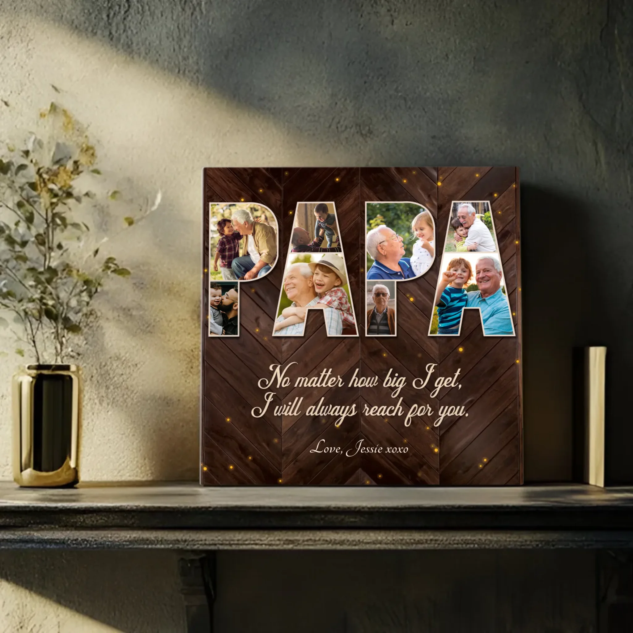 Customizable Canvas for Papa – A Loving Reminder of Unbreakable Bonds | 89Prints