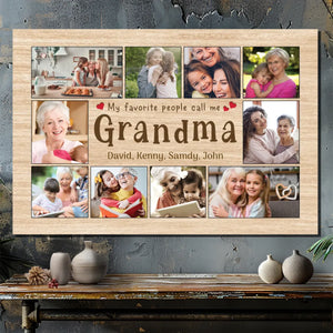 Customizable Grandma Canvas – Cherish Memories with 89Prints