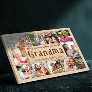 Customizable Grandma Canvas – Cherish Memories with 89Prints