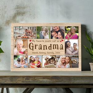 Customizable Grandma Canvas – Cherish Memories with 89Prints