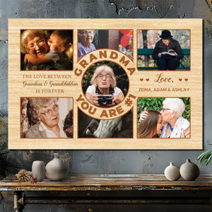 Customizable Grandma & Grandchildren Canvas - A Forever Bond by 89Prints