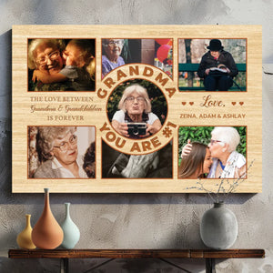 Customizable Grandma & Grandchildren Canvas - A Forever Bond by 89Prints