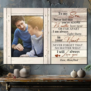 Personalized Canvas for Son - A Message of Unconditional Love by 89Prints