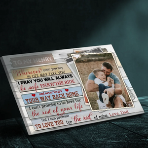 Customizable Canvas for Son - Heartfelt Journey Message by 89Prints