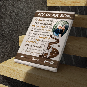Customizable Canvas for Your Dear Son - A Heartfelt Message from 89prints