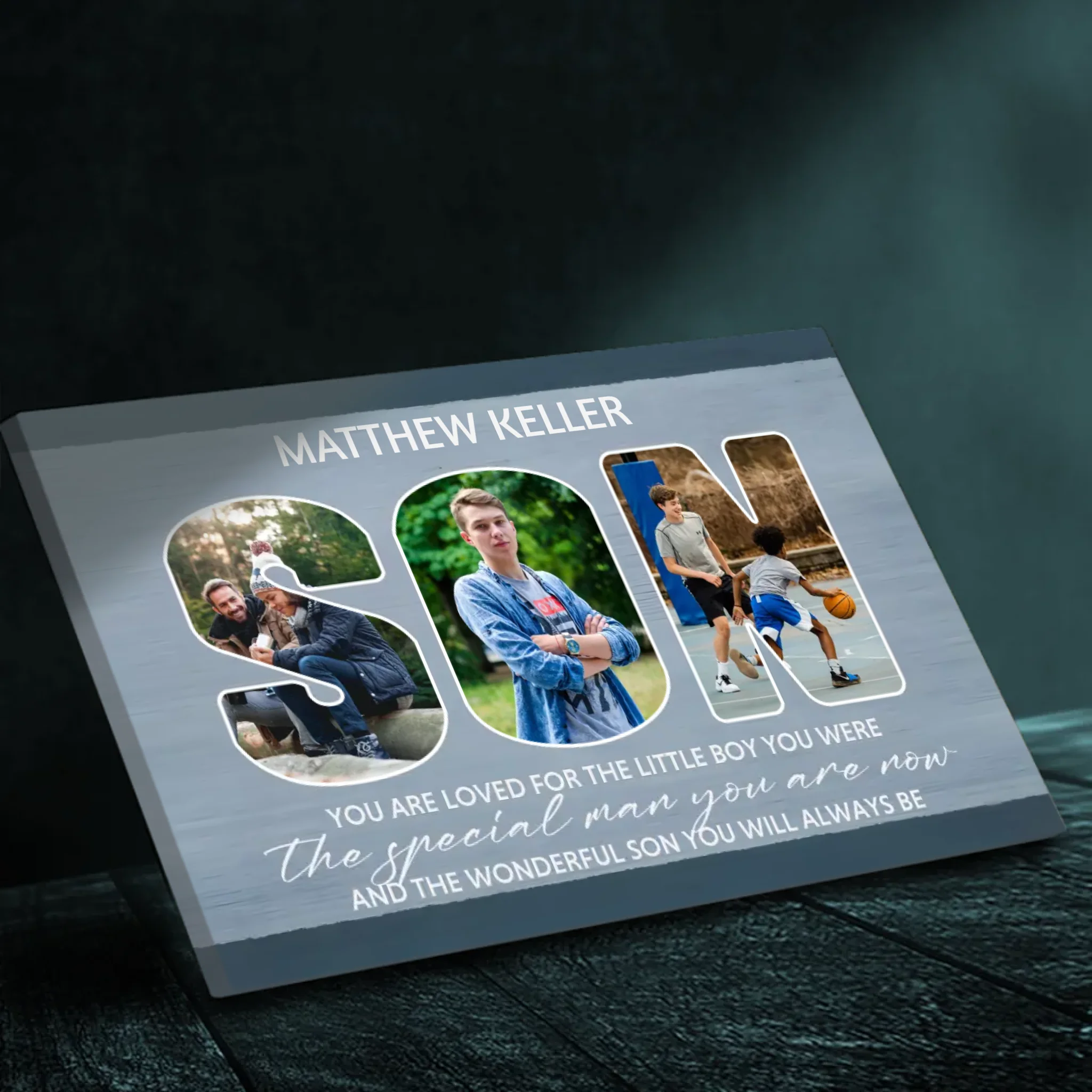 Timeless Love Canvas for Your Son - A Unique Tribute from 89prints