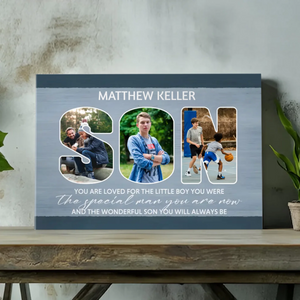 Timeless Love Canvas for Your Son - A Unique Tribute from 89prints