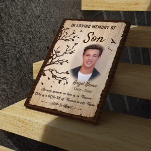 Heavenly Tribute Canvas for Son – 89Prints | Forever in Our Hearts