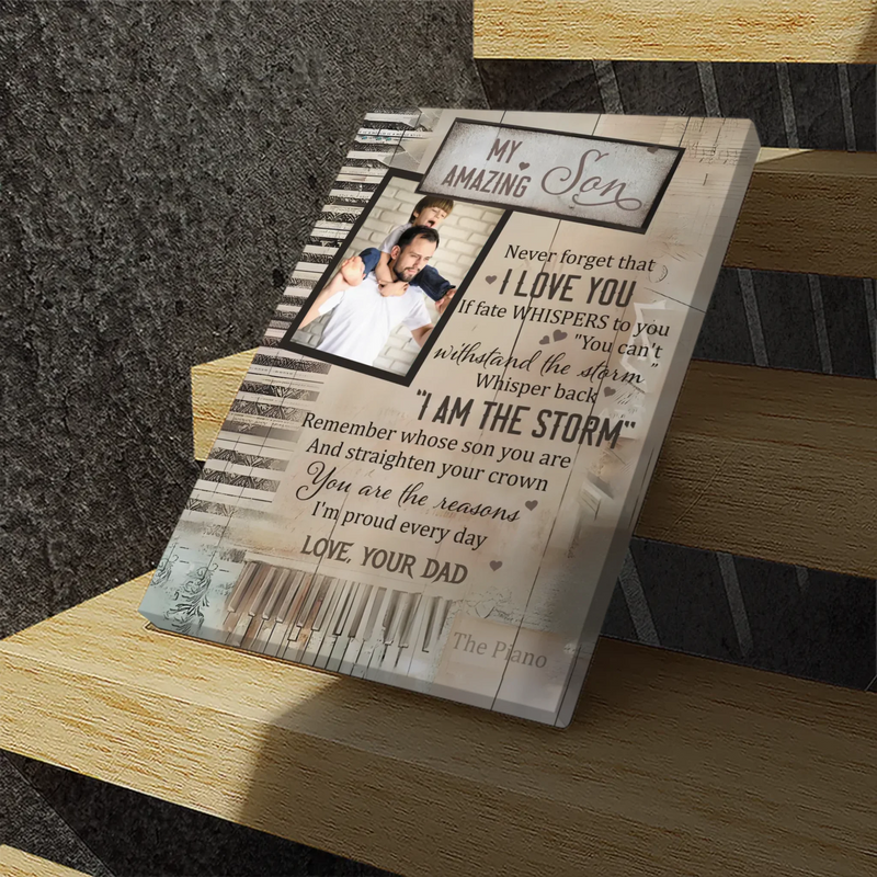 Empowering Personalized Canvas for Your Amazing Son | 89Prints