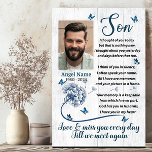 Heartfelt Custom Canvas for Your Son: A Touching Tribute | 89Prints