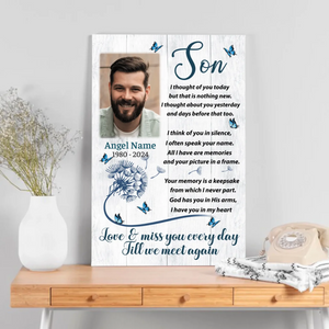 Heartfelt Custom Canvas for Your Son: A Touching Tribute | 89Prints