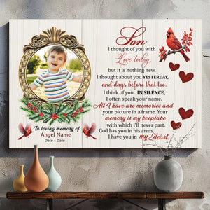 Customizable Canvas for Your Son: A Beautiful Tribute to Cherished Memories | 89Prints