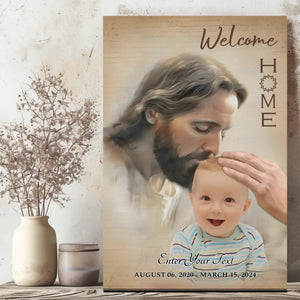 Personalized Canvas of a Divine Embrace: 