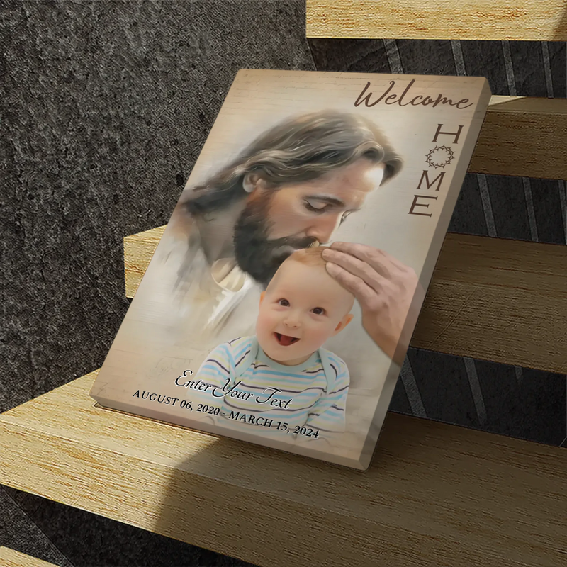 Personalized Canvas of a Divine Embrace: 