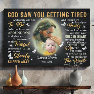 Customizable Canvas Tribute: A Heartfelt Memorial for Your Beloved Son | 89Prints