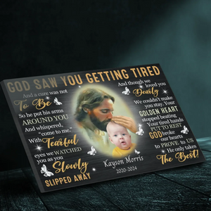 Customizable Canvas Tribute: A Heartfelt Memorial for Your Beloved Son | 89Prints