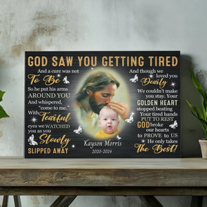 Customizable Canvas Tribute: A Heartfelt Memorial for Your Beloved Son | 89Prints