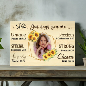 Personalized God Says You Are Canvas for Daughters – Unique Faith-Inspired Gift | 89Prints
