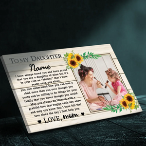 Heartfelt Custom Canvas for Daughters - A Special Gift from 89Prints