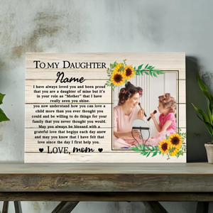 Heartfelt Custom Canvas for Daughters - A Special Gift from 89Prints