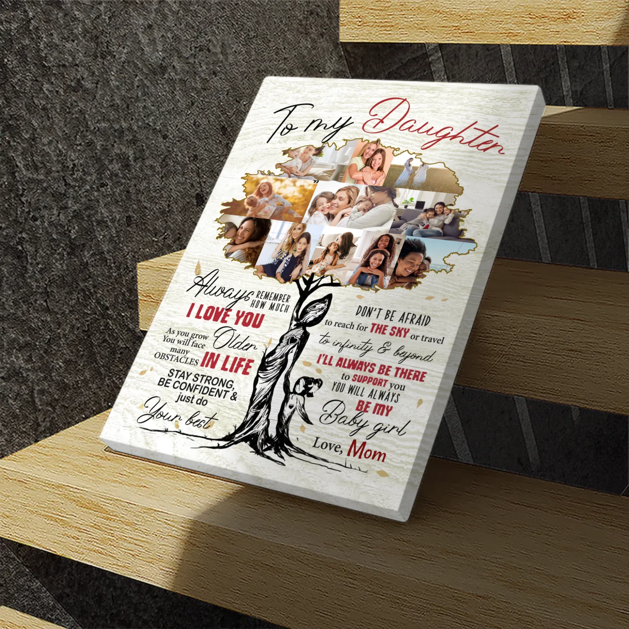 Custom Tree Canvas for Daughters: A Loving Reminder from 89Prints