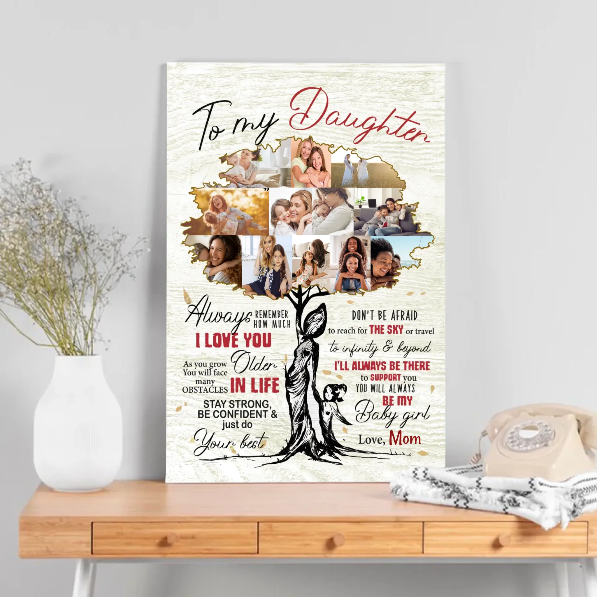 Custom Tree Canvas for Daughters: A Loving Reminder from 89Prints