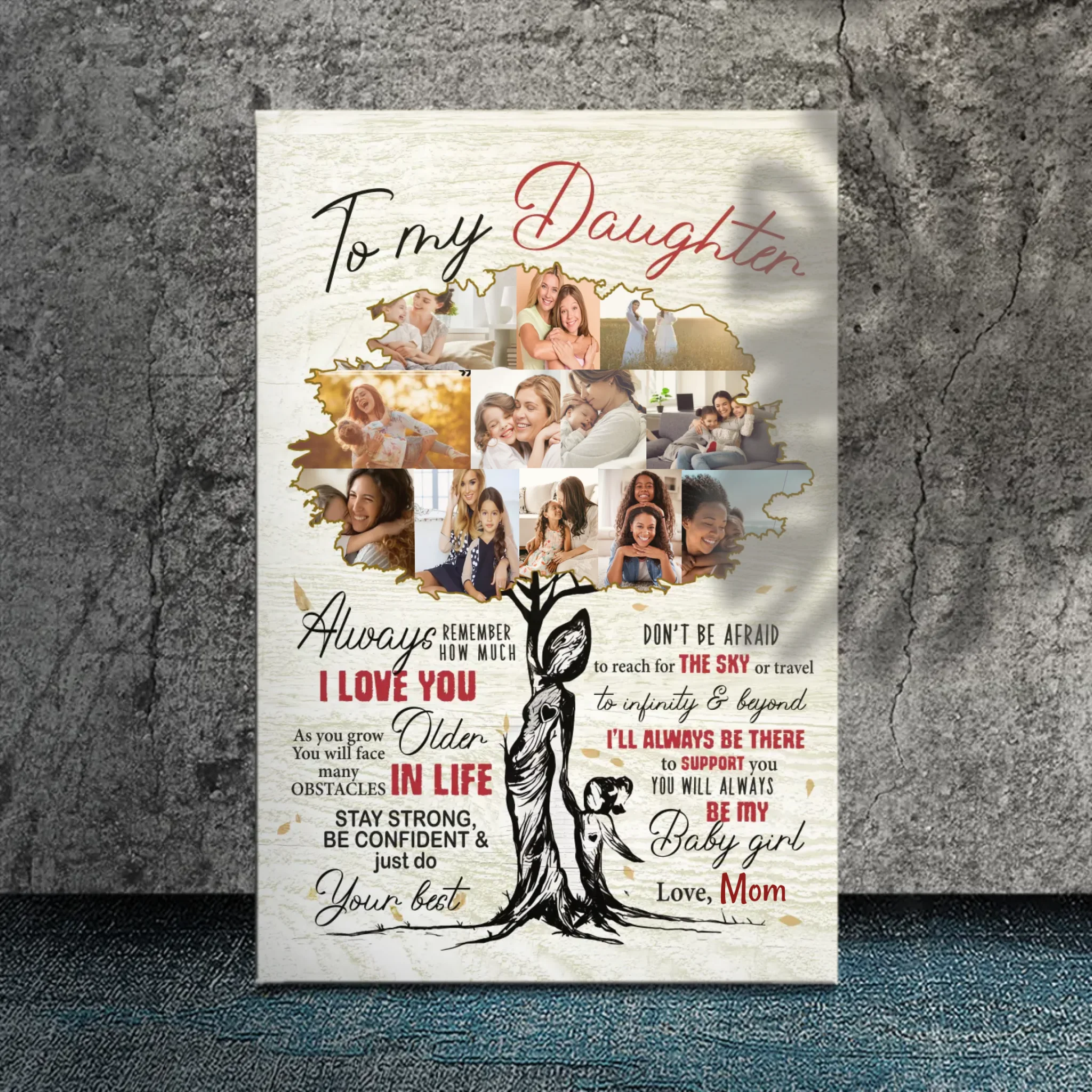 Custom Tree Canvas for Daughters: A Loving Reminder from 89Prints