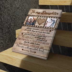 Customizable Canvas for Daughters: A Heartfelt Reminder of Your Love | 89Prints