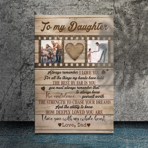 Customizable Canvas for Daughters: A Heartfelt Reminder of Your Love | 89Prints