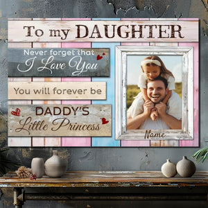 Customizable Canvas for Daughters: A Heartfelt Gift from Daddy by 89Prints