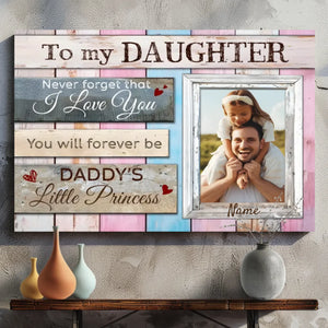 Customizable Canvas for Daughters: A Heartfelt Gift from Daddy by 89Prints