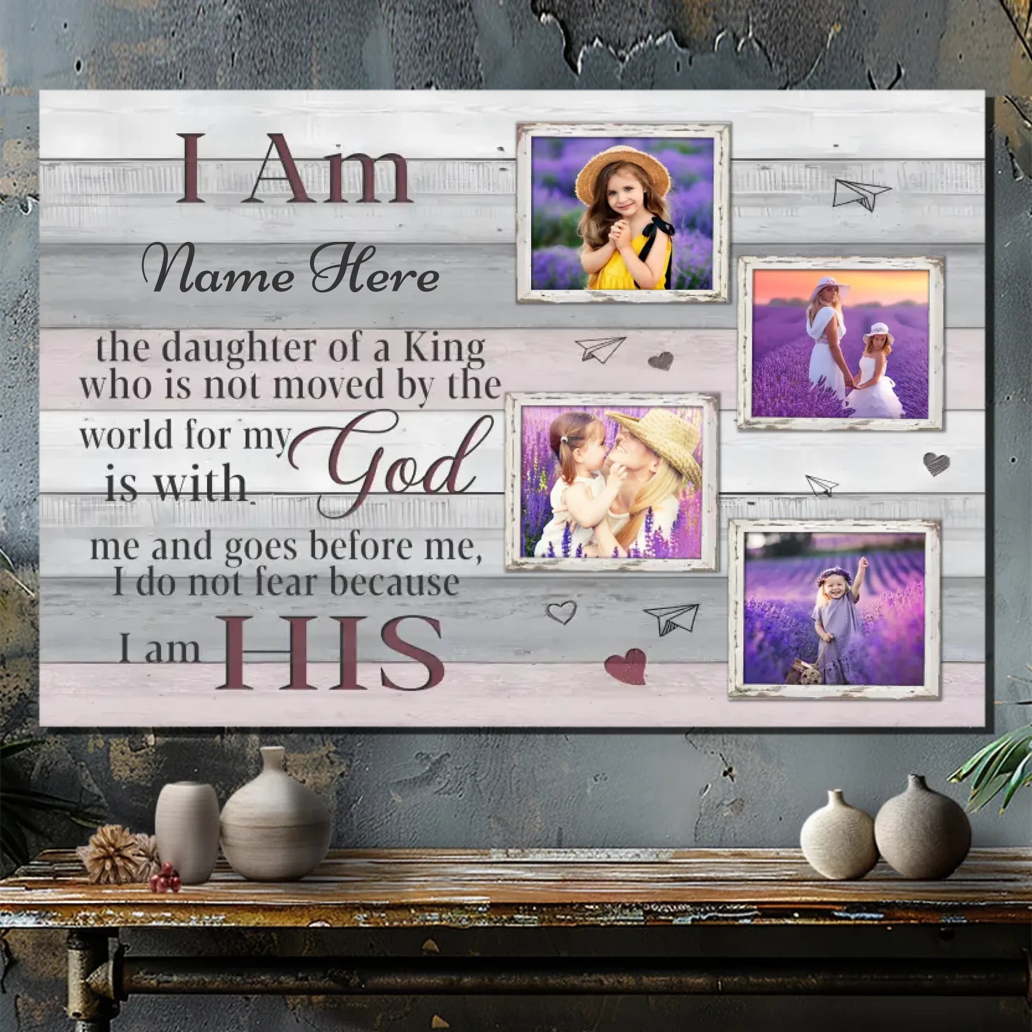 Faith-Inspired Custom Canvas for Daughters: A Unique Gift from 89Prints