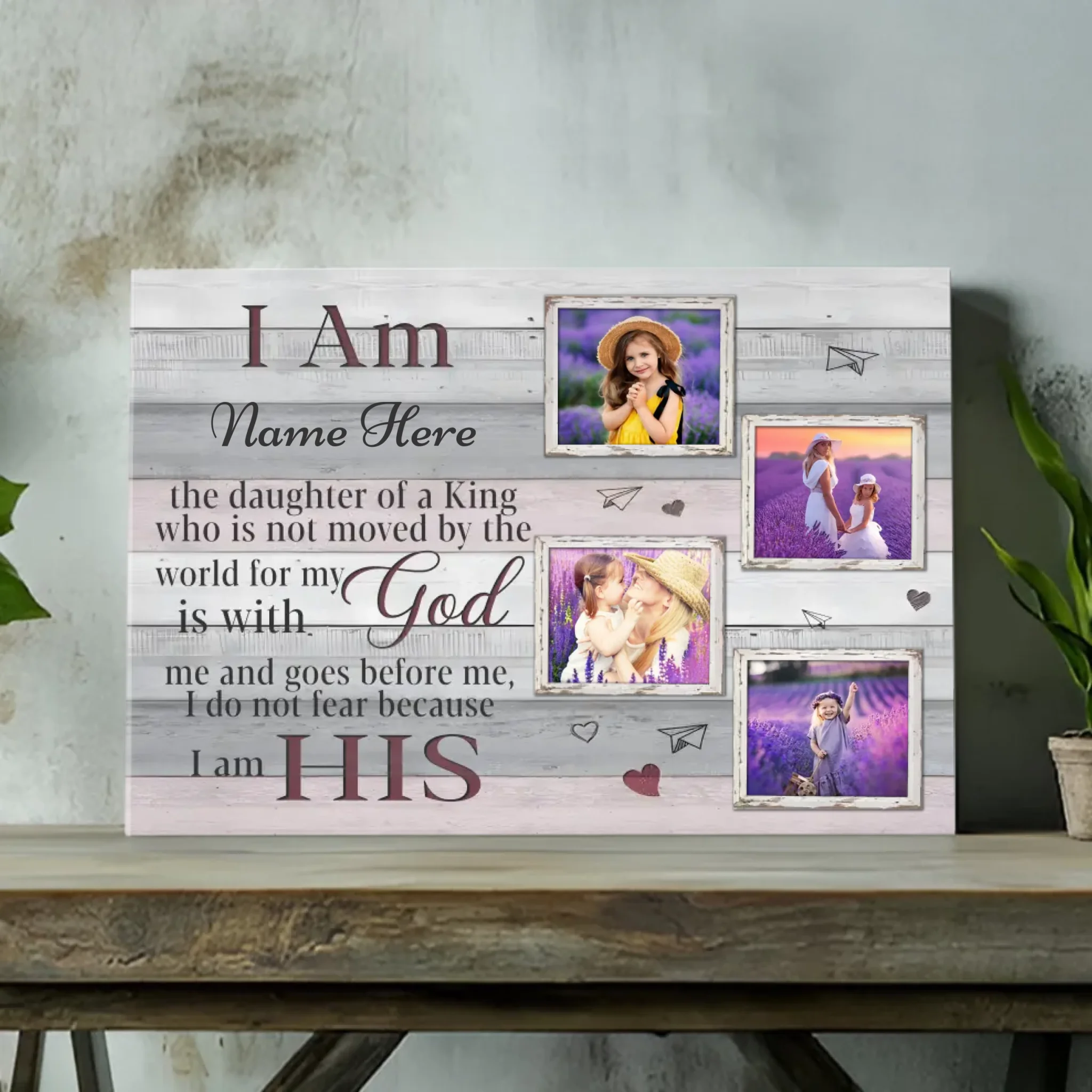 Faith-Inspired Custom Canvas for Daughters: A Unique Gift from 89Prints