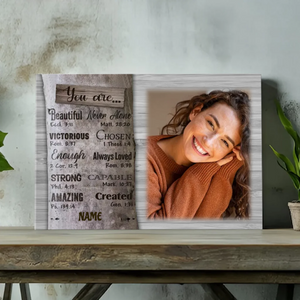 Custom Canvas for Daughters: Affirmations of Love and Strength by 89Prints