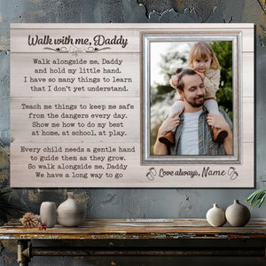 Personalized Father-Daughter Canvas: A Heartfelt Tribute to Daddy’s Love | 89Prints