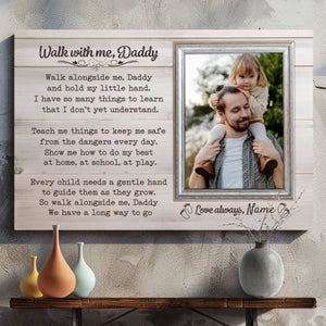 Personalized Father-Daughter Canvas: A Heartfelt Tribute to Daddy’s Love | 89Prints