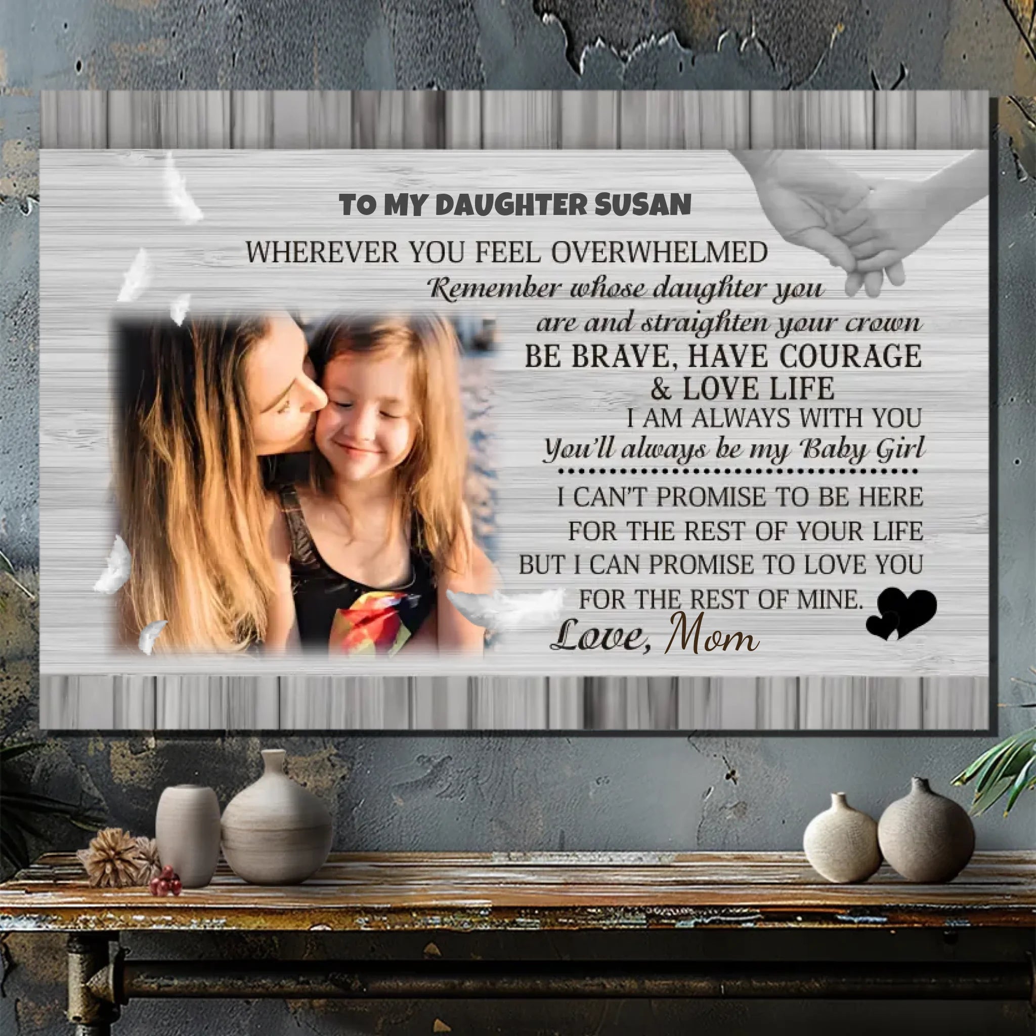 Personalized Canvas for Daughters: A Mother’s Timeless Love and Encouragement