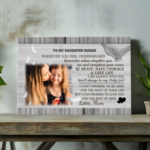 Personalized Canvas for Daughters: A Mother’s Timeless Love and Encouragement