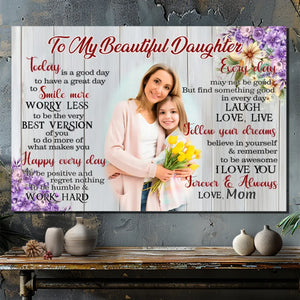 Customizable Canvas: Inspire Your Daughter with Love and Positivity | 89Prints