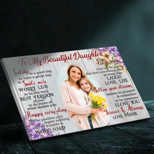 Customizable Canvas: Inspire Your Daughter with Love and Positivity | 89Prints