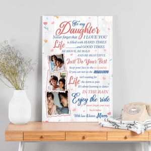 Custom Canvas for Daughters: Embrace Life with Love and Strength | 89Prints