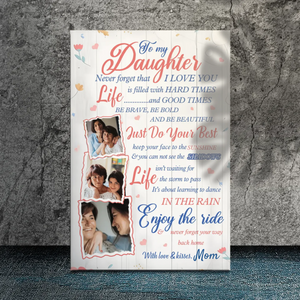 Custom Canvas for Daughters: Embrace Life with Love and Strength | 89Prints