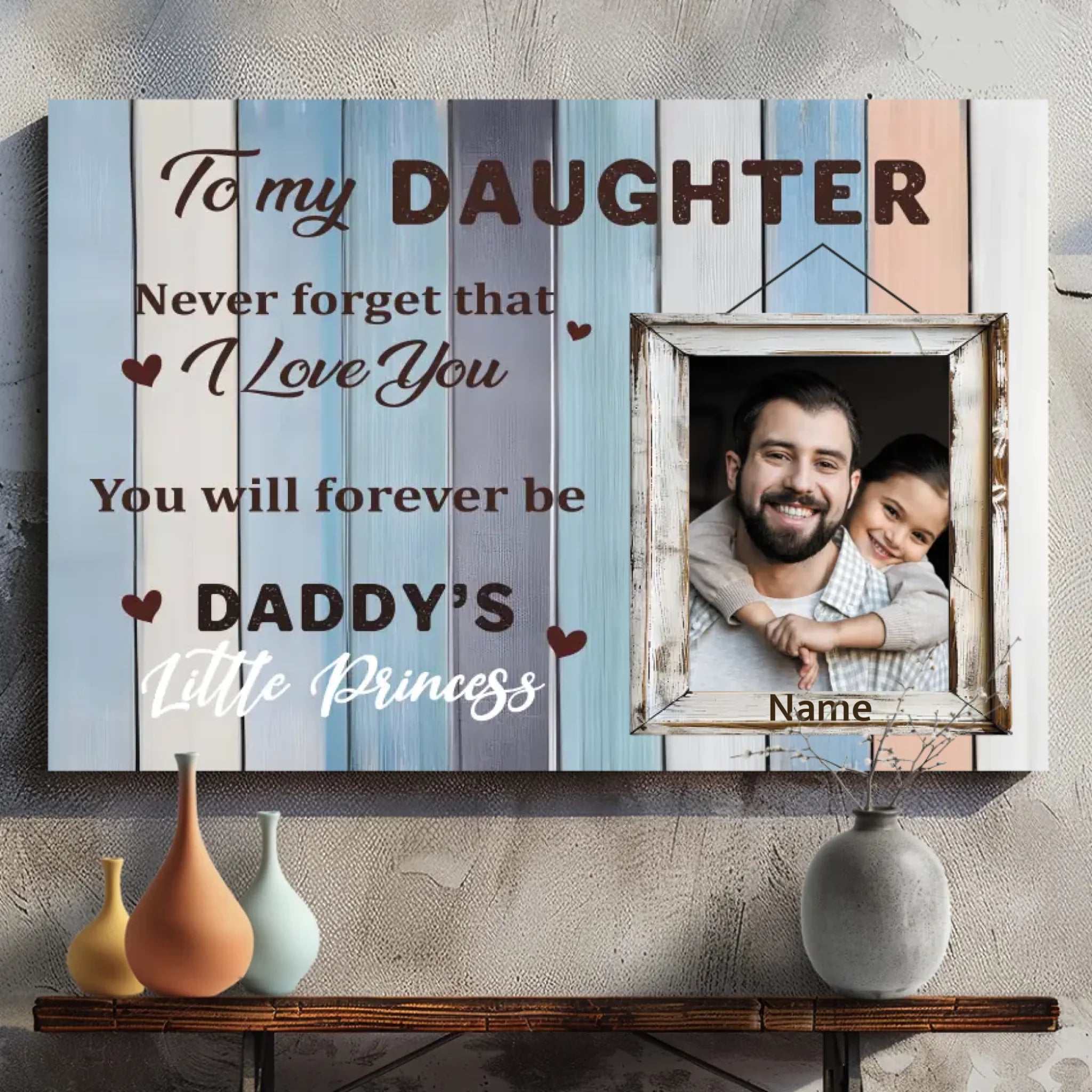 Custom Canvas for Your Little Princess: A Heartfelt Message - 89Prints