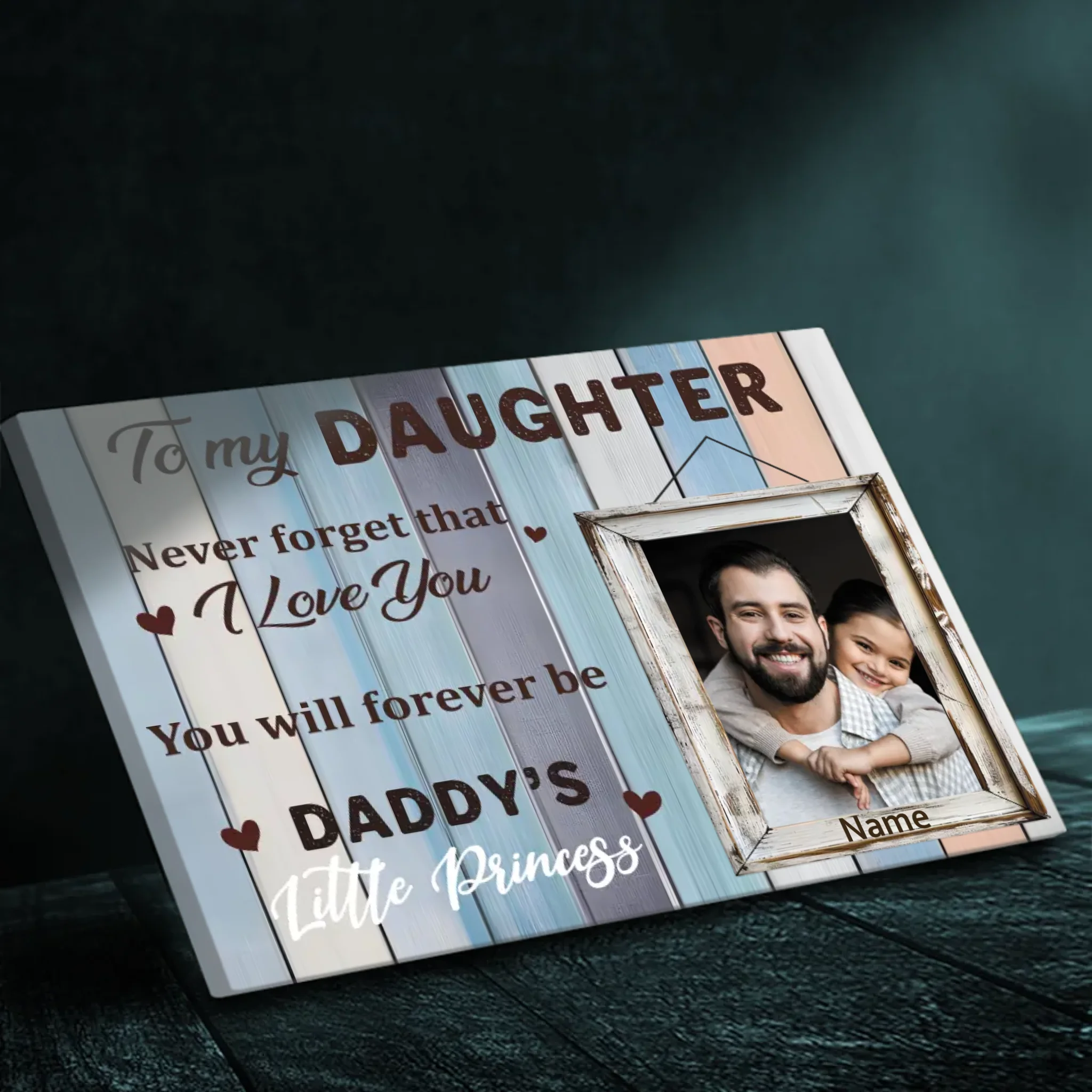 Custom Canvas for Your Little Princess: A Heartfelt Message - 89Prints