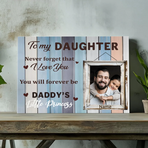 Custom Canvas for Your Little Princess: A Heartfelt Message - 89Prints